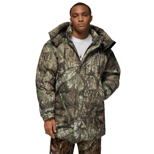 Jordan MJ Flight Down Parka RLT - Men's - Sail/Black/Medium Olive