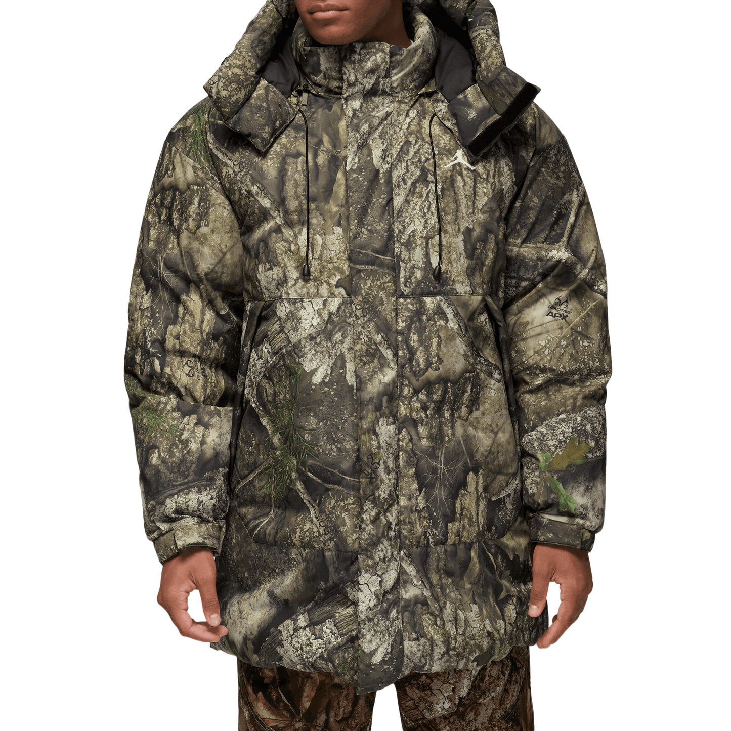 Jordan MJ Flight Down Parka RLT - Men's - Sail/Black/Medium Olive