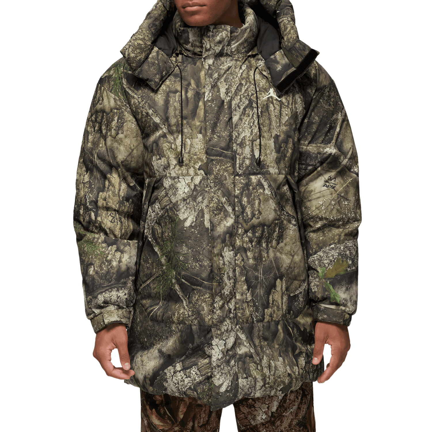 Jordan MJ Flight Down Parka RLT - Men's - Sail/Black/Medium Olive