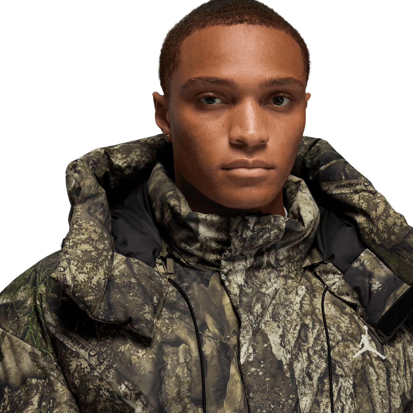Jordan MJ Flight Down Parka RLT - Men's - Sail/Black/Medium Olive