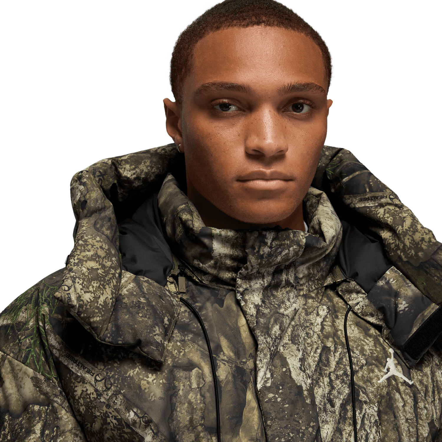 Jordan MJ Flight Down Parka RLT - Men's - Sail/Black/Medium Olive