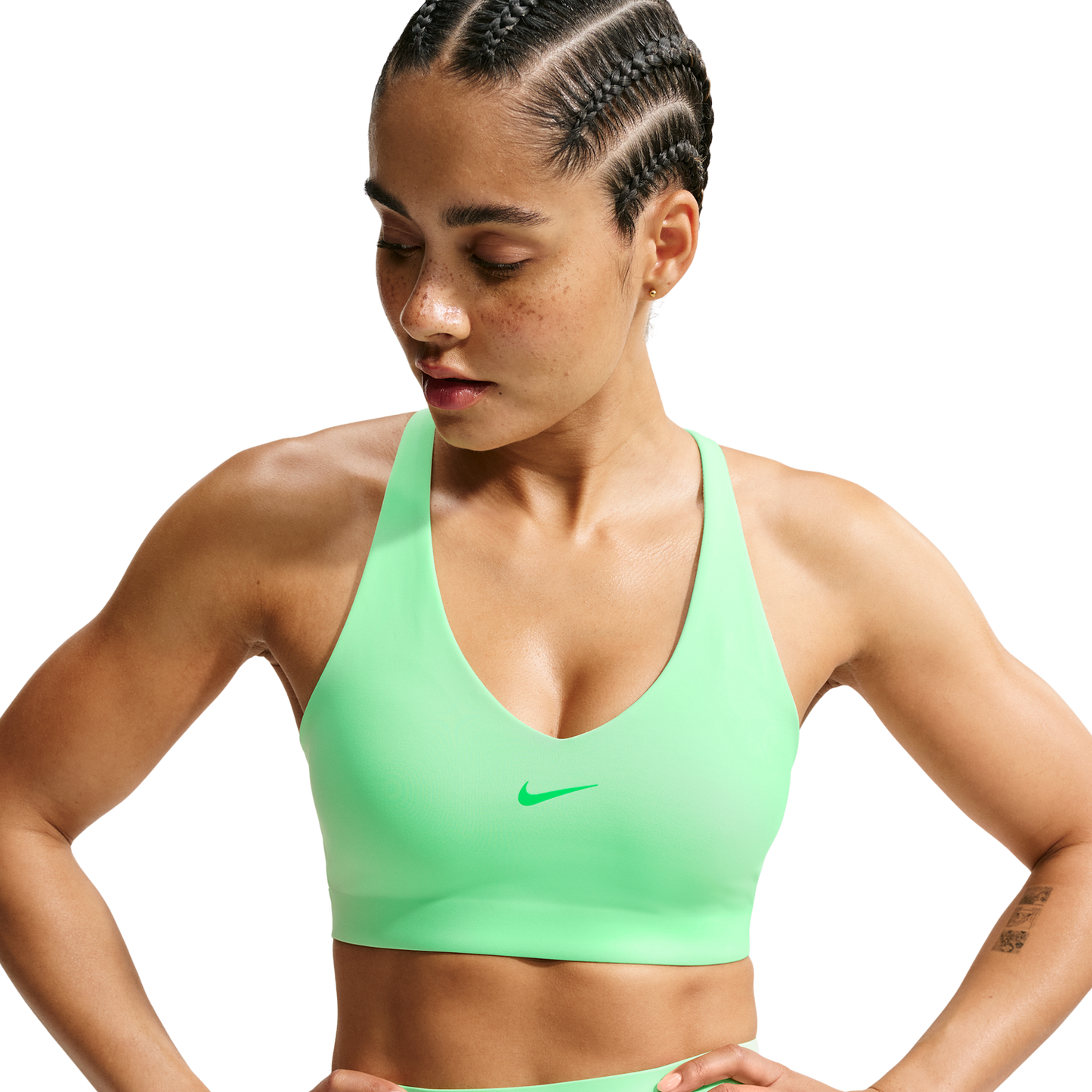Nike Drifit Universal Medium Support Bra - Women's - Illusion Green/Lt Green Spark/Green Spark