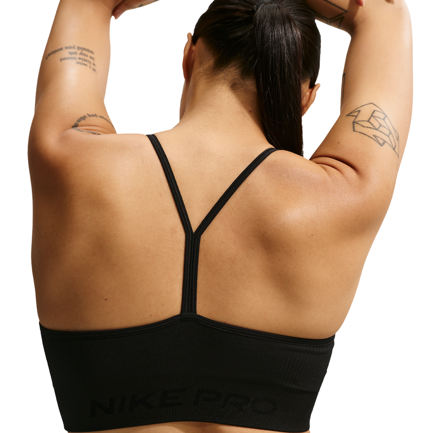 Nike Pro Dri-FIT Seamless LS Bra - Women's - Black