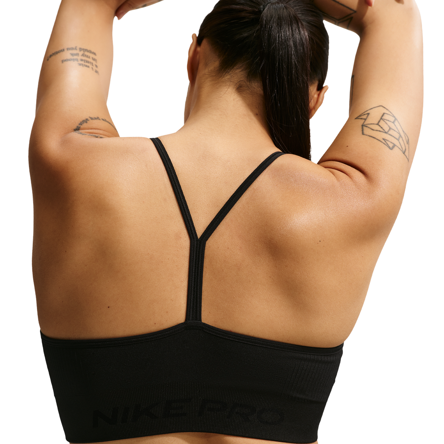 Nike Pro Dri-FIT Seamless LS Bra - Women's - Black
