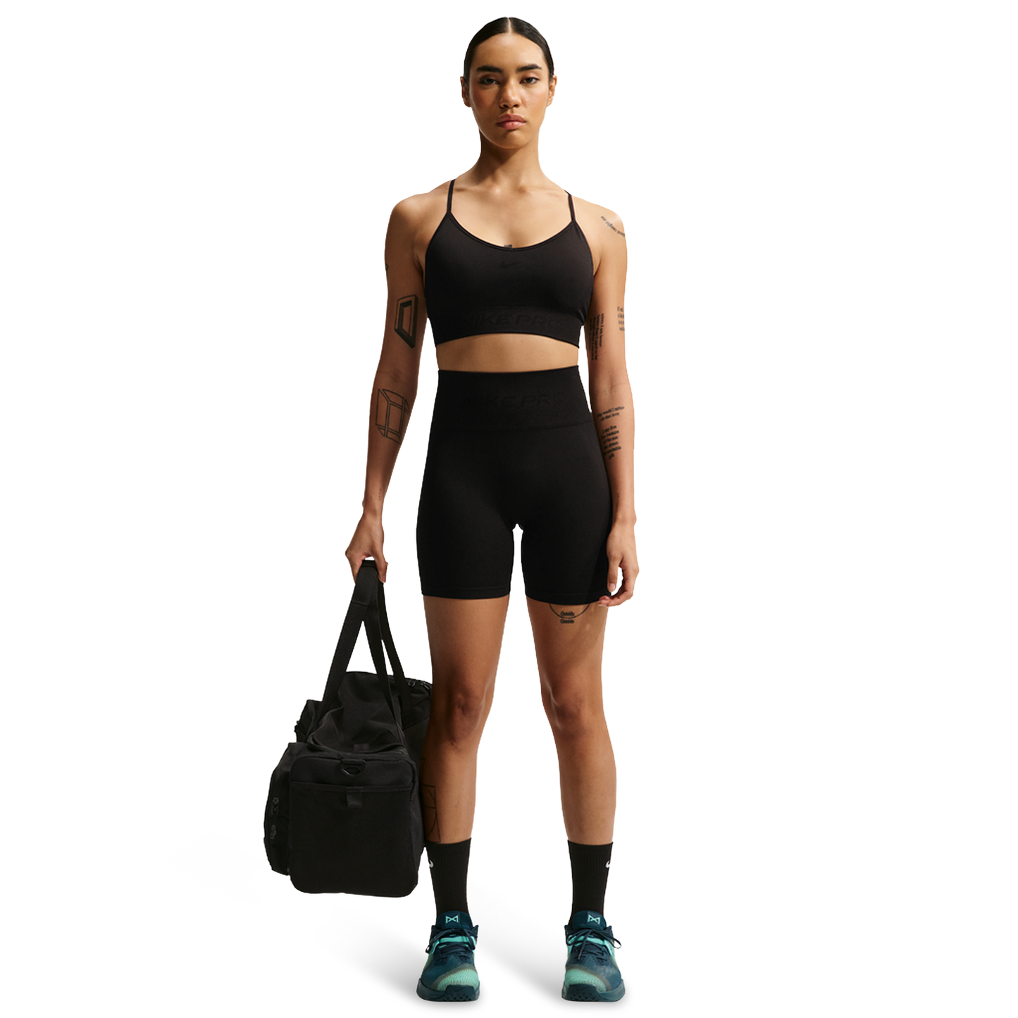 Nike Pro Dri-FIT Seamless LS Bra - Women's - Black