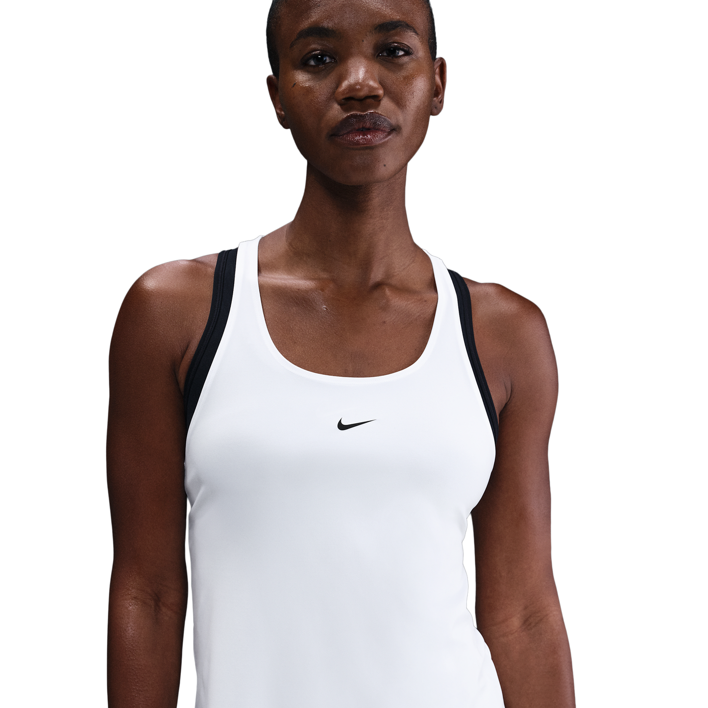 Nike Pro Dri-FIT Tank Elastika - Women's - White/Black
