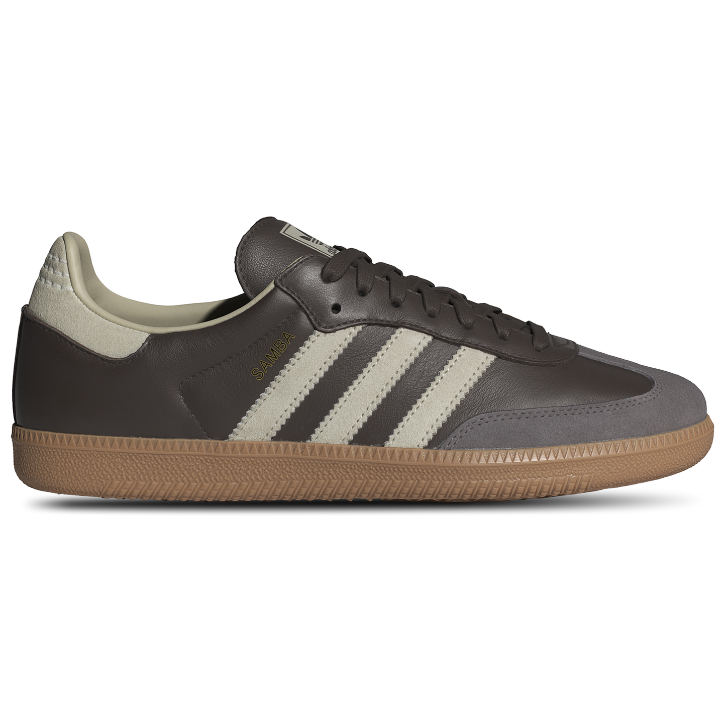 adidas Originals Samba - Men's - Brown/Gold Metallic/Putty Grey