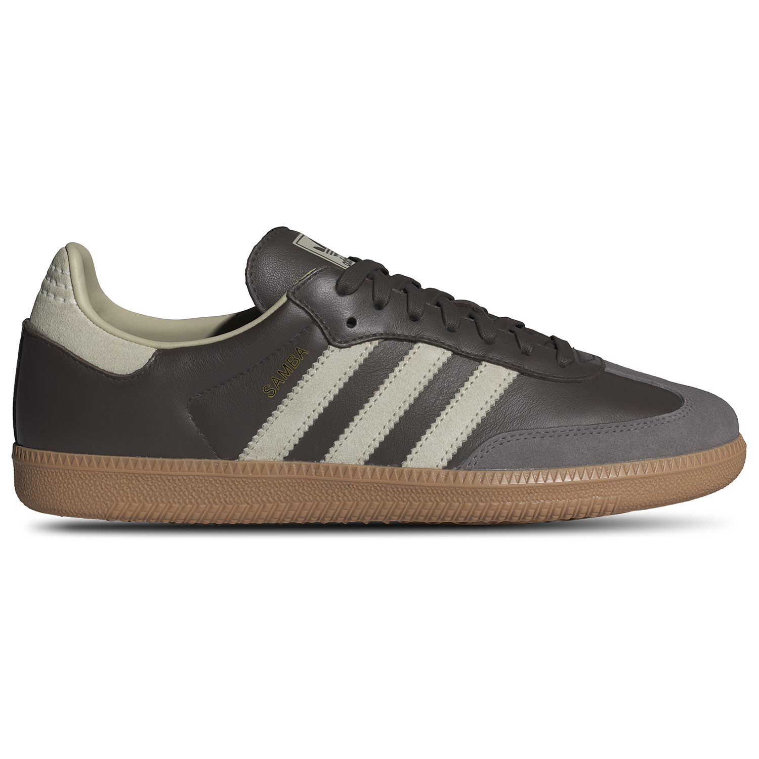 adidas Originals Samba - Men's - Brown/Gold Metallic/Putty Grey