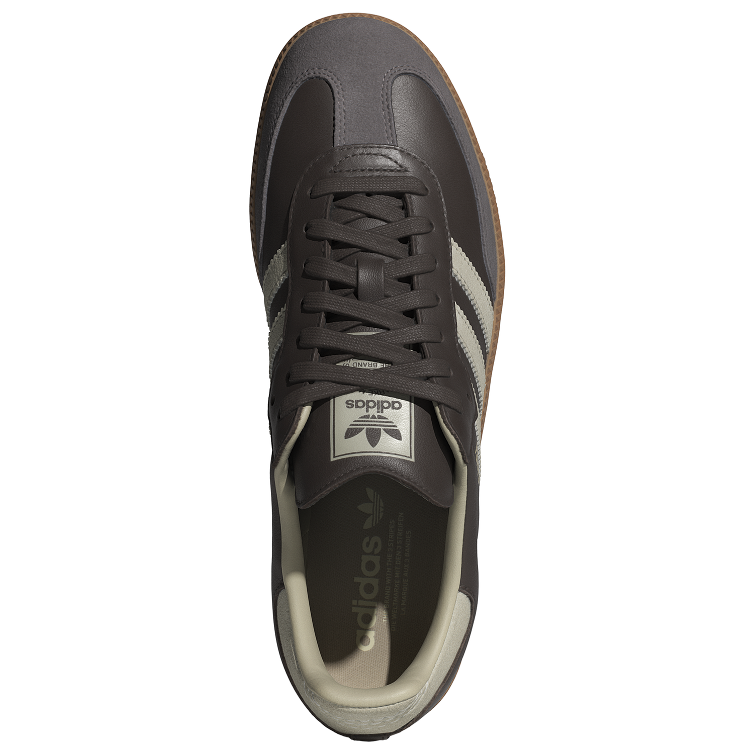 adidas Originals Samba - Men's - Brown/Gold Metallic/Putty Grey