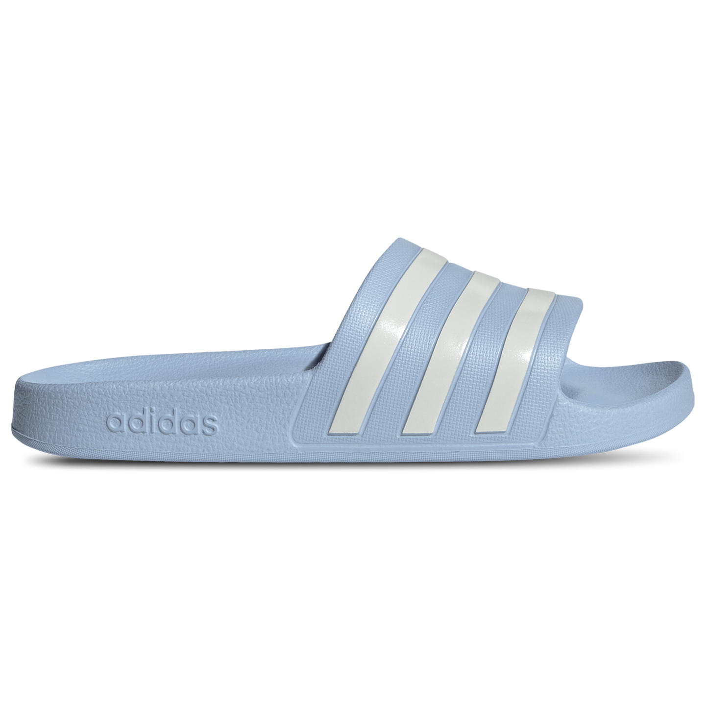 adidas Adilette Aqua Slides - Women's - Zero Met/Zero Met/Glow Blue