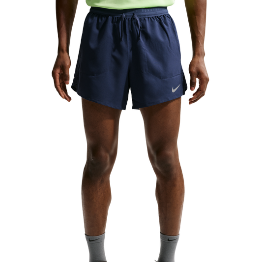 Nike Dri-FIT Stride 2in1 5" Shorts - Men's - Midnight Navy/Reflective Silver