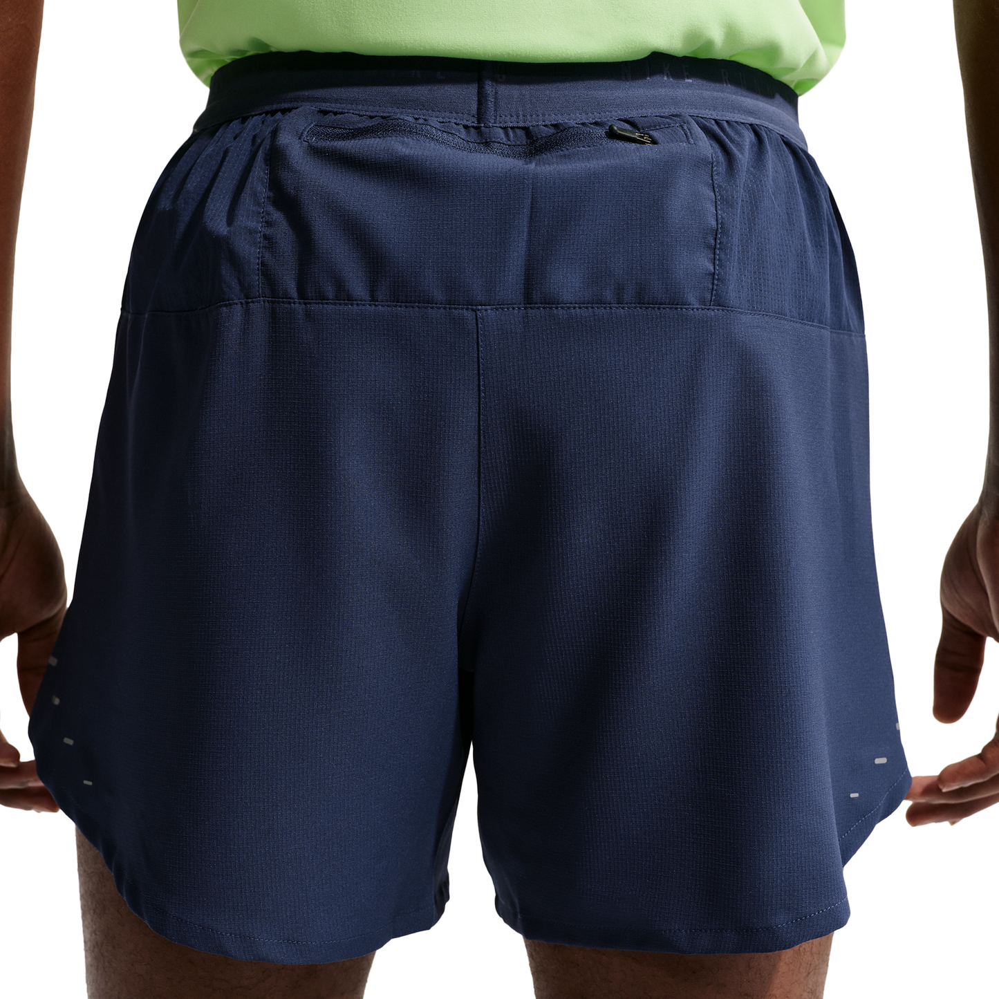 Nike Dri-FIT Stride 2in1 5" Shorts - Men's - Midnight Navy/Reflective Silver