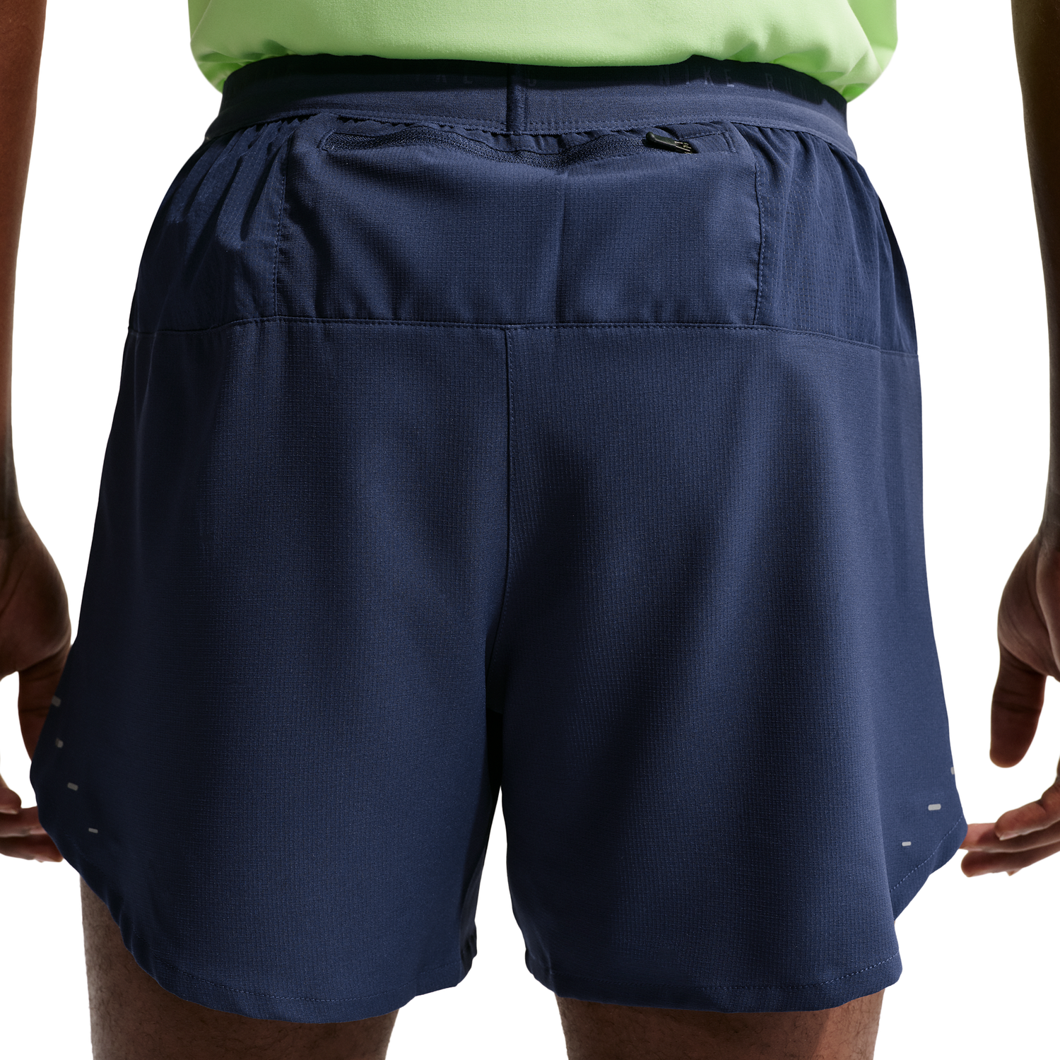 Nike Dri-FIT Stride 2in1 5" Shorts - Men's - Midnight Navy/Reflective Silver