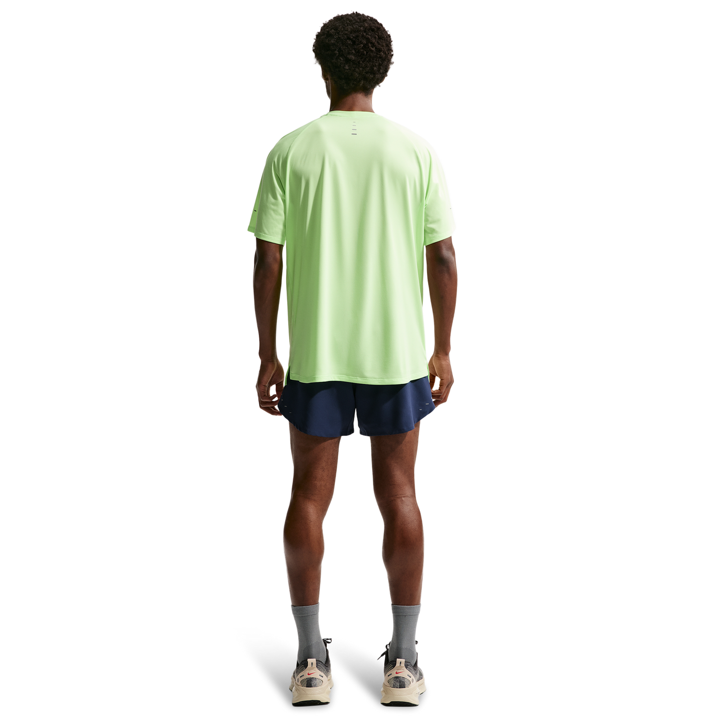 Nike Dri-FIT Stride 2in1 5" Shorts - Men's - Midnight Navy/Reflective Silver