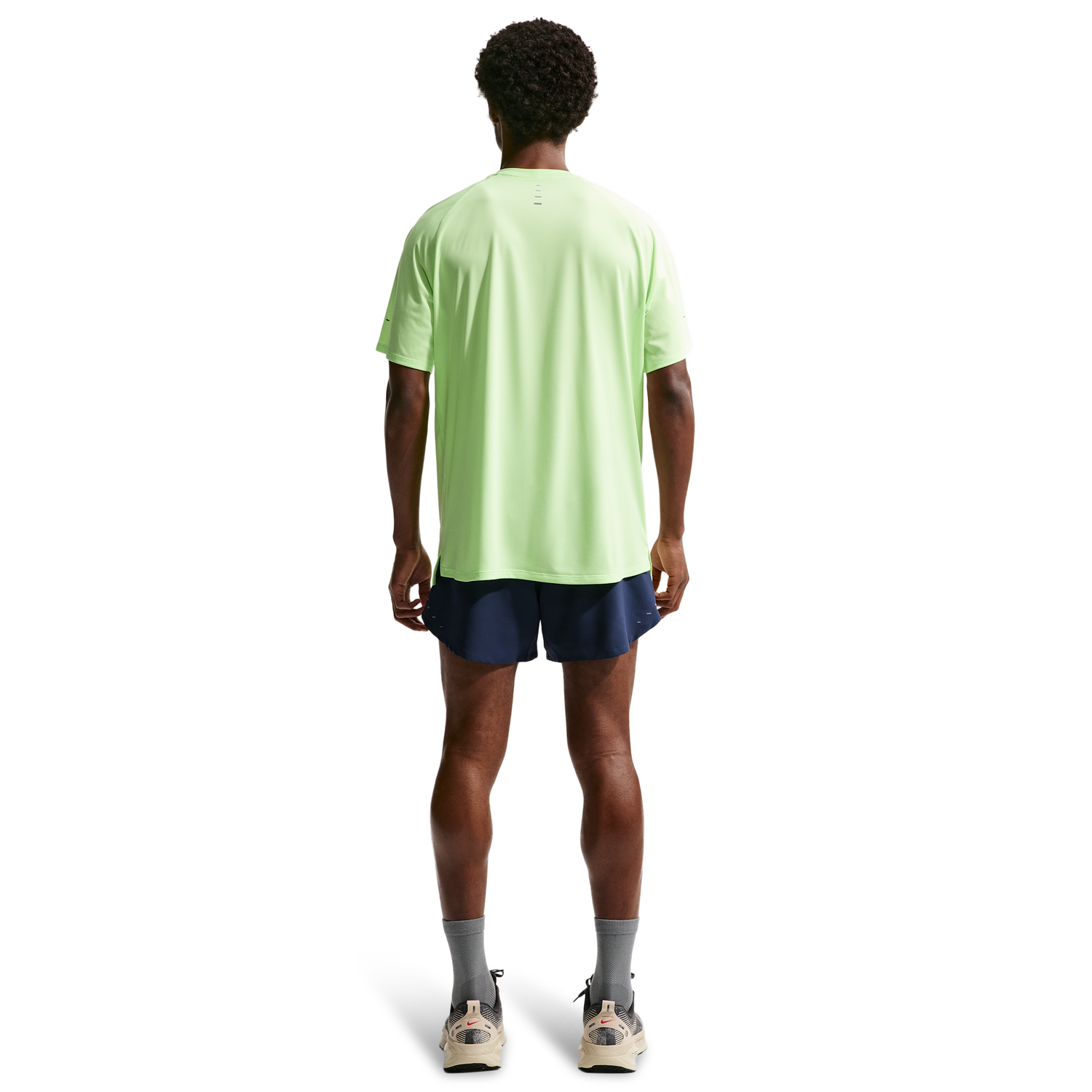 Nike Dri-FIT Stride 2in1 5" Shorts - Men's - Midnight Navy/Reflective Silver
