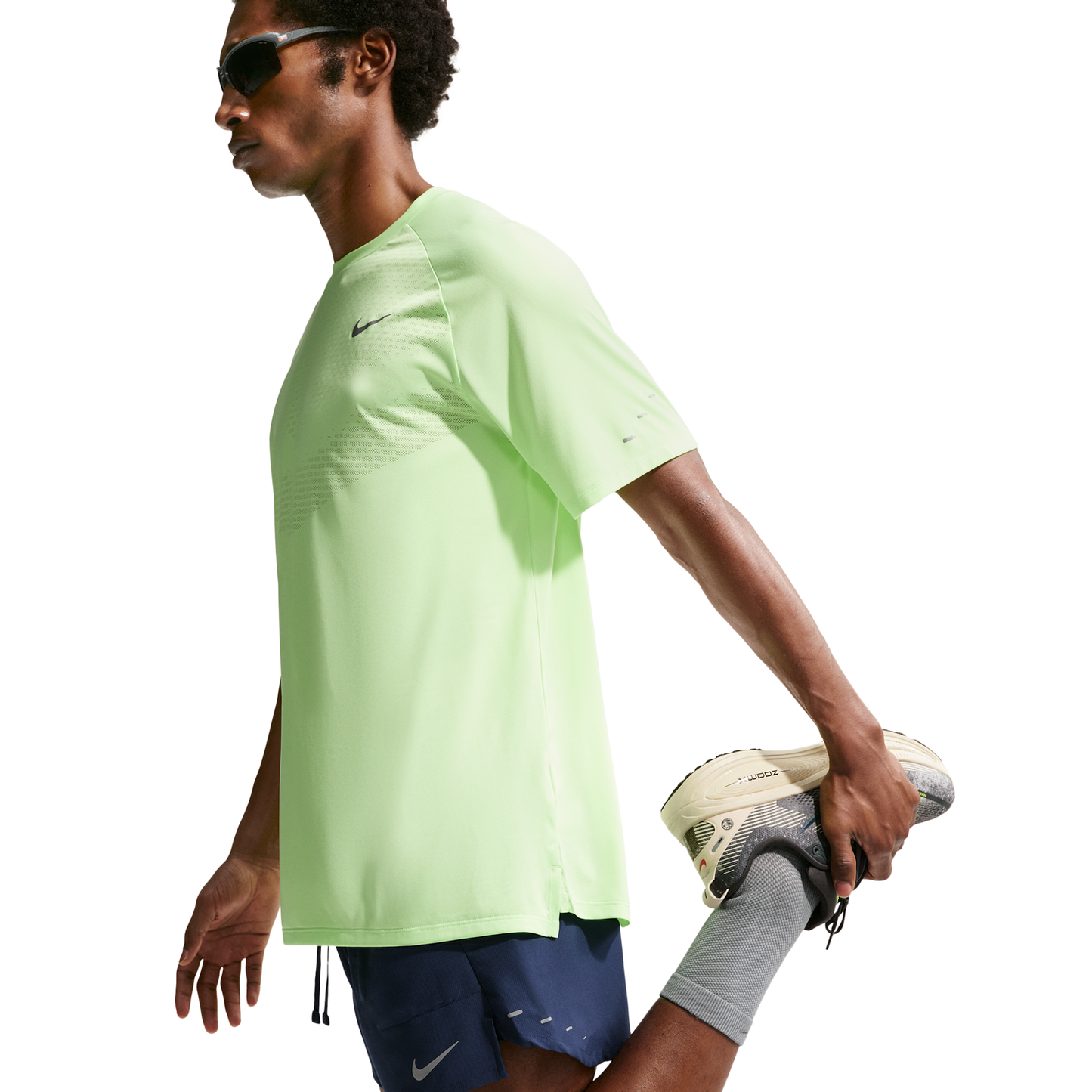 Nike Dri-FIT Stride 2in1 5" Shorts - Men's - Midnight Navy/Reflective Silver