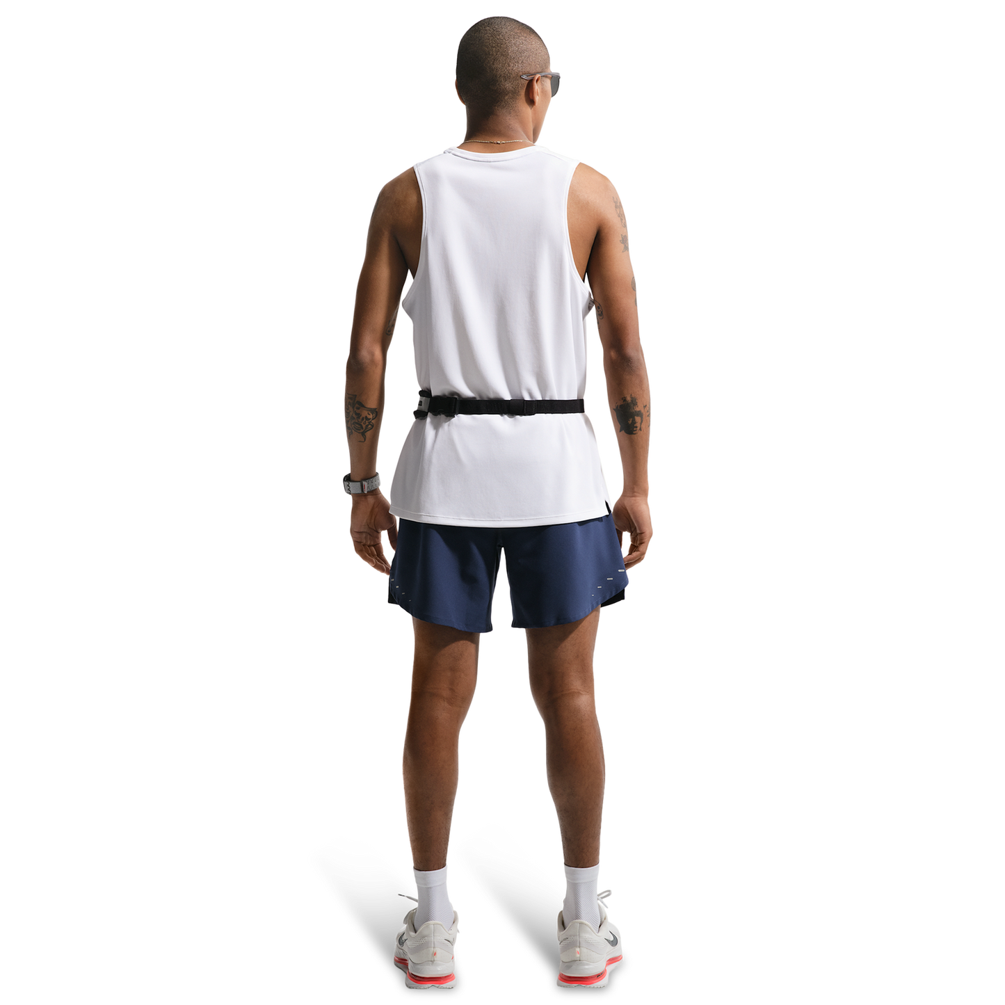 Nike Dri-FIT Stride 2in1 7" Shorts - Men's - Midnight Navy/Reflective Silver