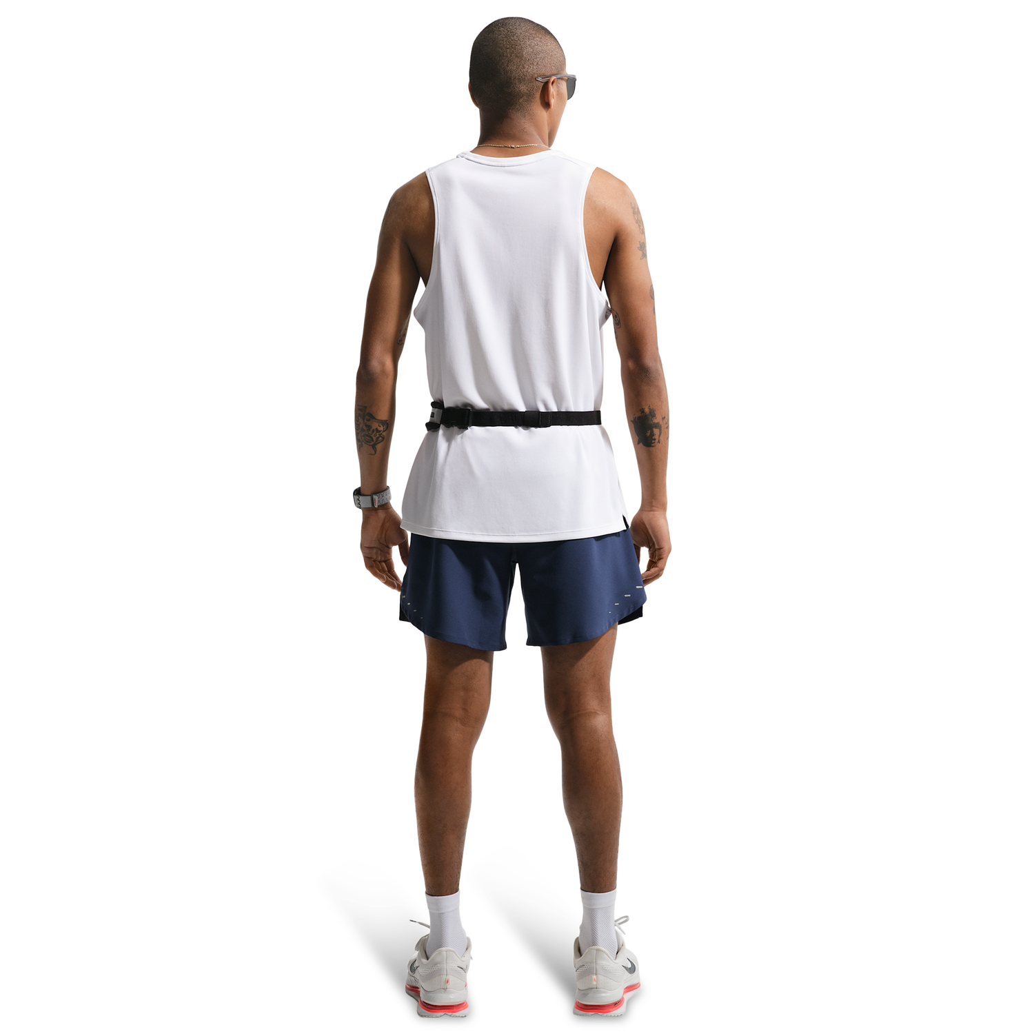 Nike Dri-FIT Stride 2in1 7" Shorts - Men's - Midnight Navy/Reflective Silver
