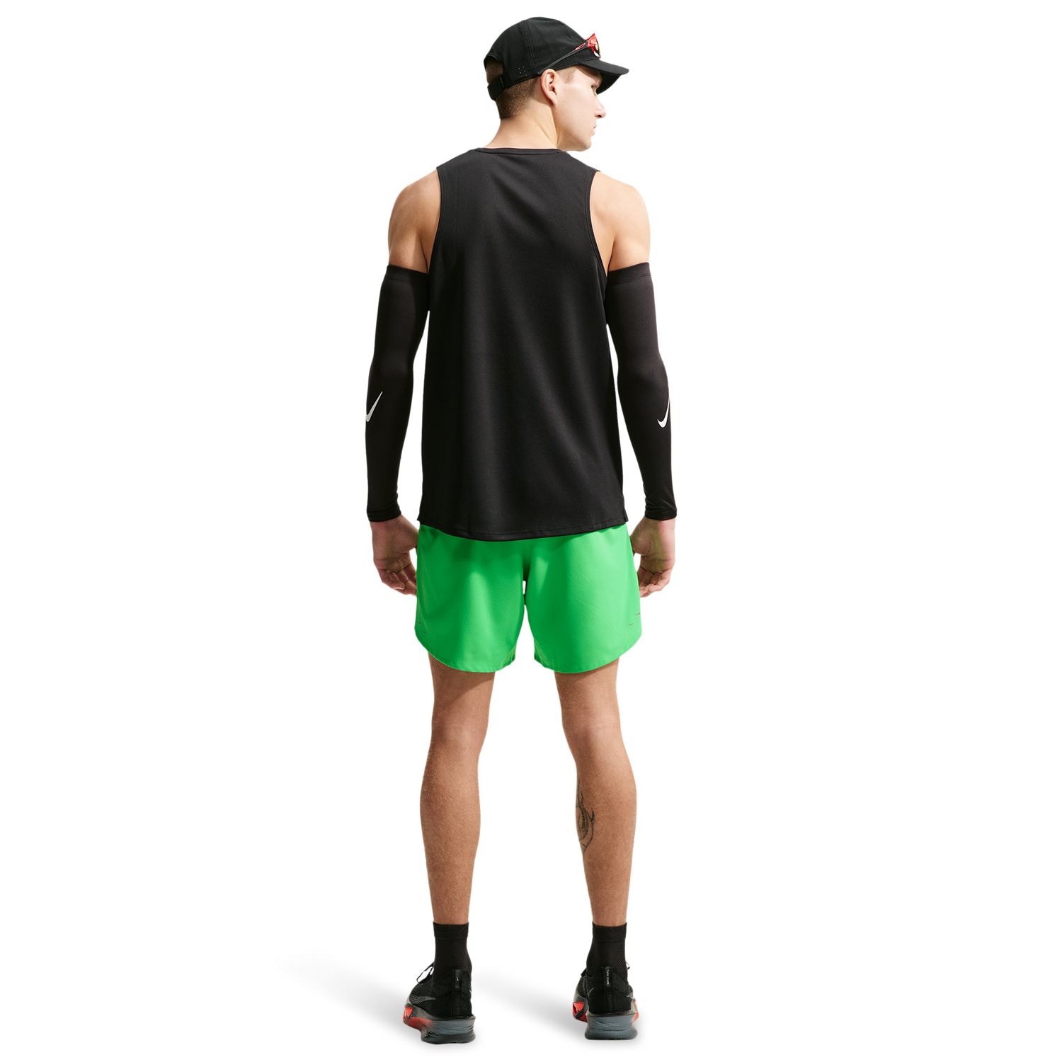 Nike Dri-FIT Stride 7in Brief-Lined Shorts - Men's - Green Spark/Reflective Silver