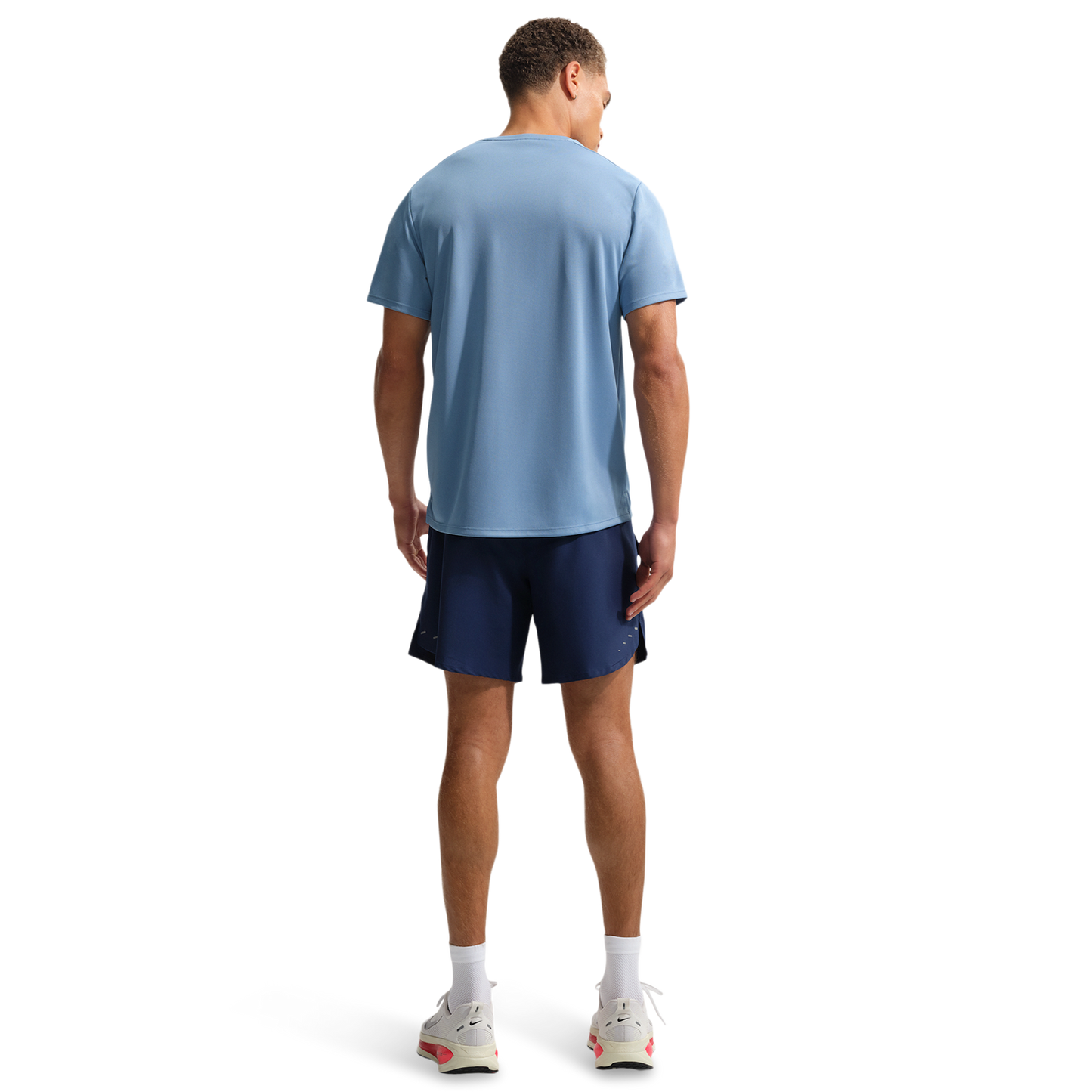 Nike Dri-FIT Stride 7in Brief-Lined Shorts - Men's - Reflective Silver/Midnight Navy