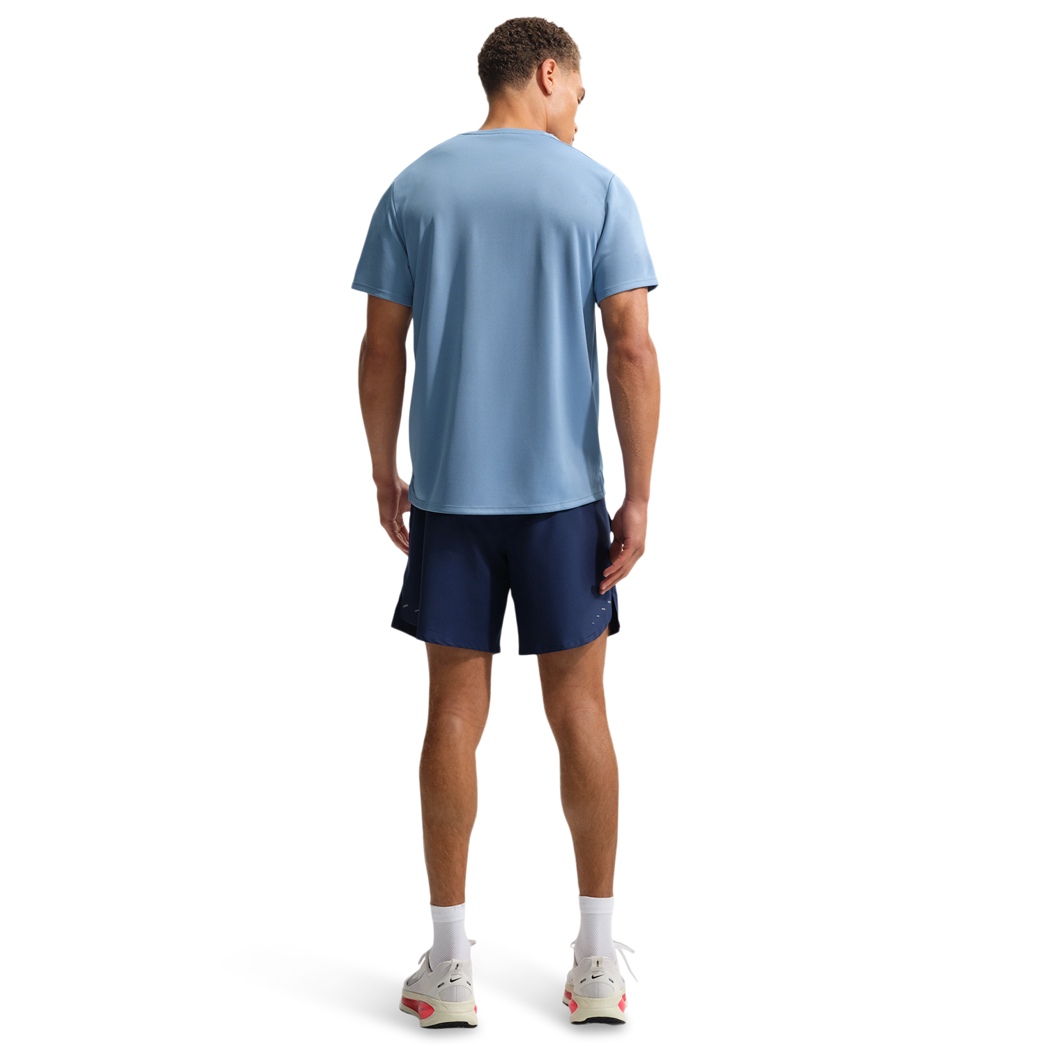 Nike Dri-FIT Stride 7in Brief-Lined Shorts - Men's - Reflective Silver/Midnight Navy