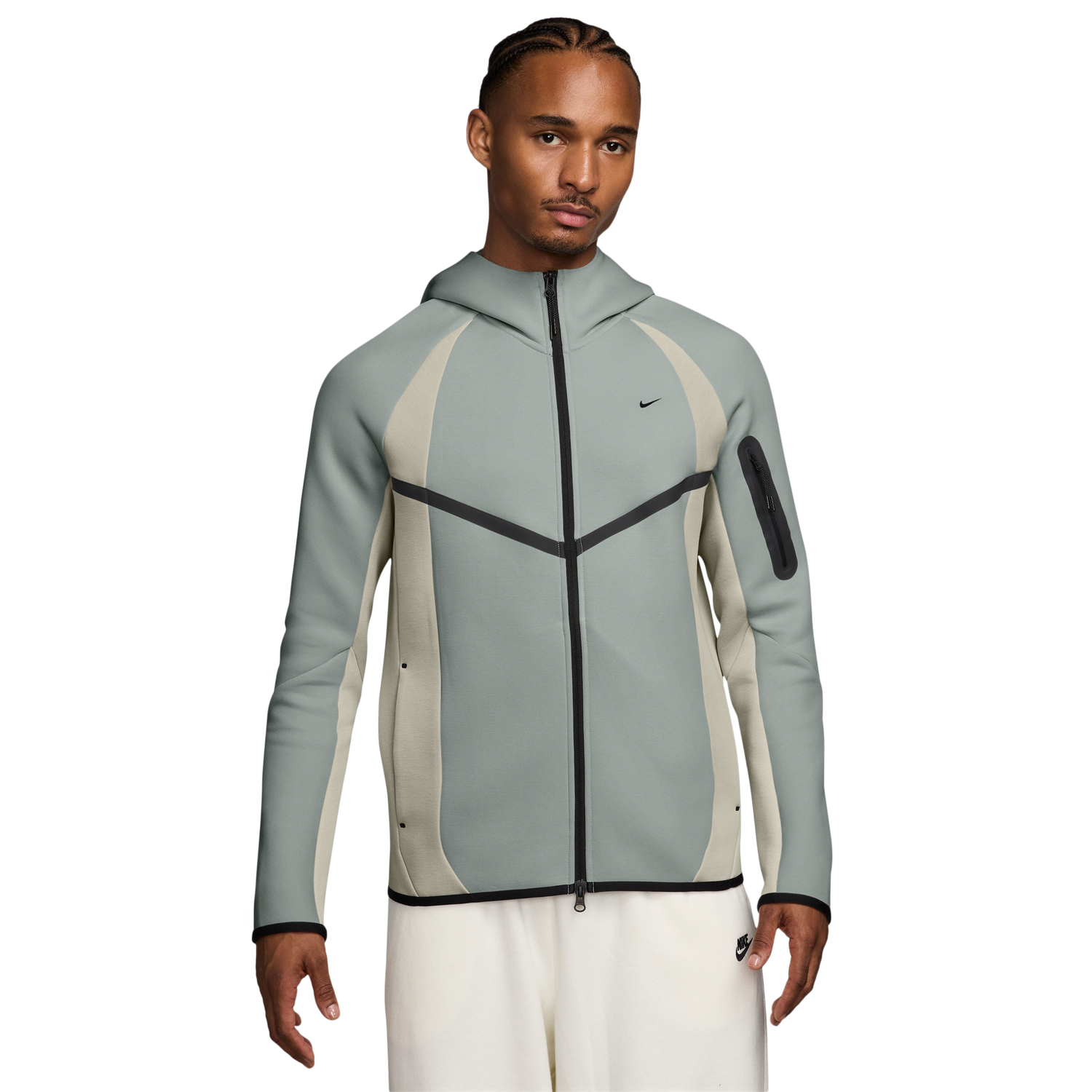Nike Tech Fleece Pro Wear Full-Zip Jacket - Men's - Green/White