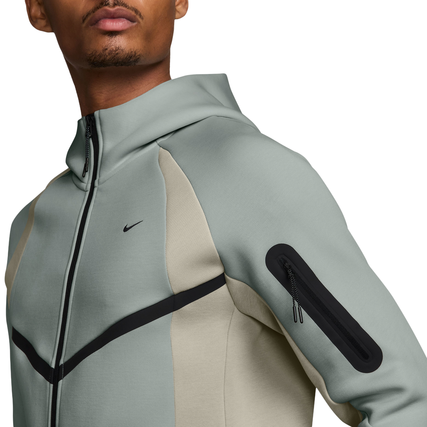 Nike Tech Fleece Pro Wear Full-Zip Jacket - Men's - Green/White