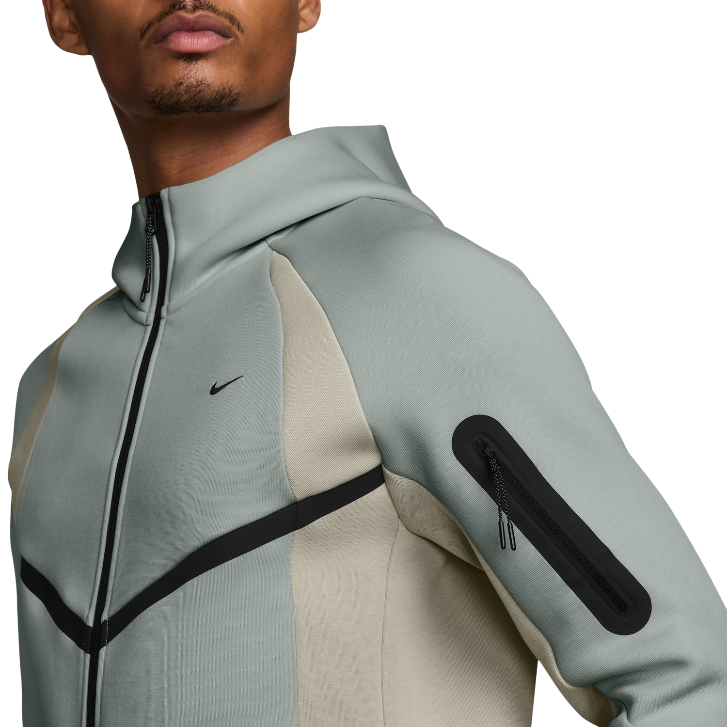 Nike Tech Fleece Pro Wear Full-Zip Jacket - Men's - Green/White
