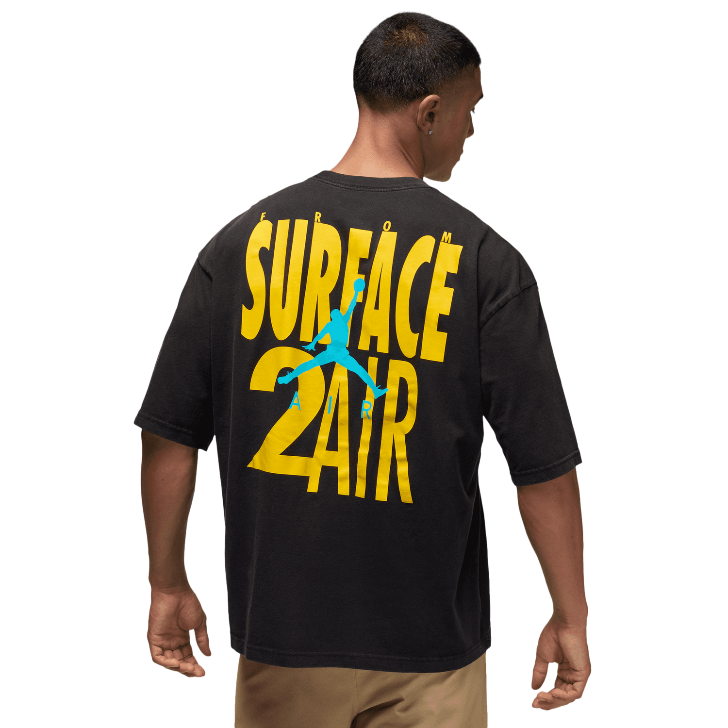 Jordan Brooklyn 2Air Reissue Short Sleeve Crew - Men's - Black/Gamma Blue