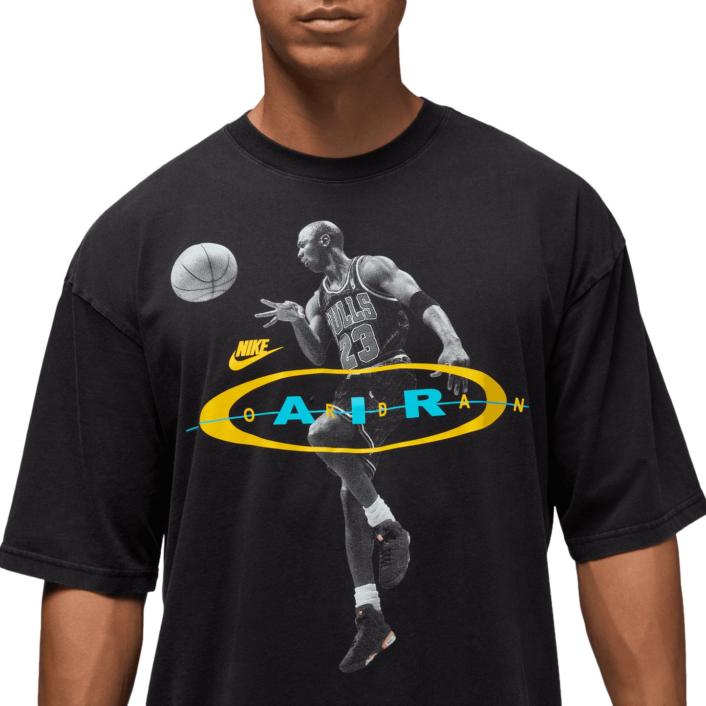 Jordan Brooklyn 2Air Reissue Short Sleeve Crew - Men's - Black/Gamma Blue