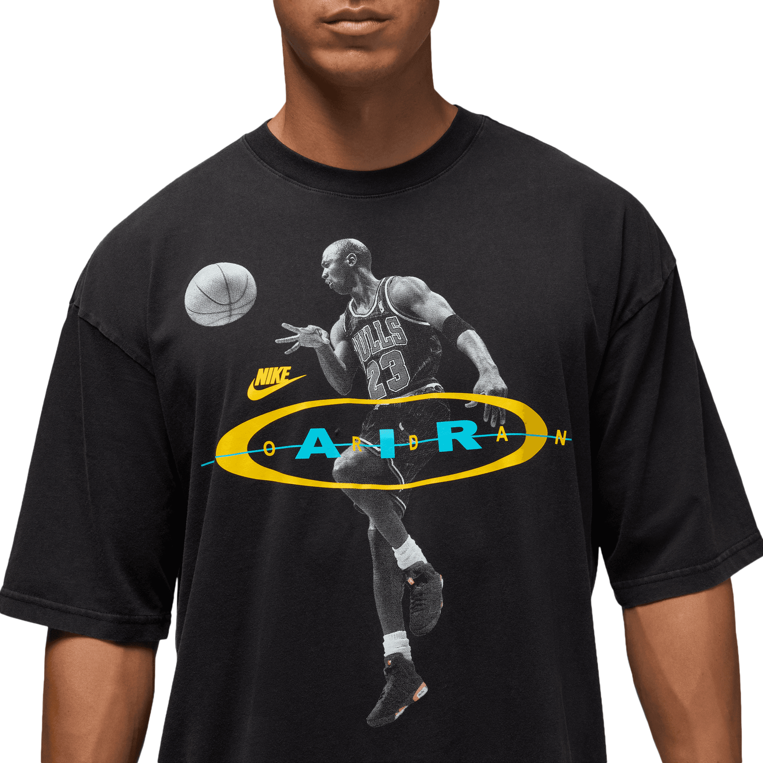 Jordan Brooklyn 2Air Reissue Short Sleeve Crew - Men's - Black/Gamma Blue