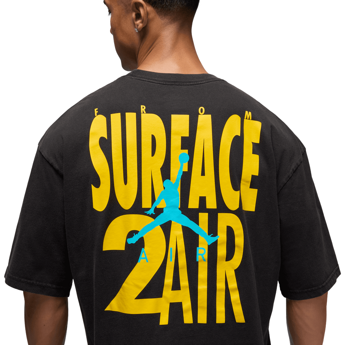 Jordan Brooklyn 2Air Reissue Short Sleeve Crew - Men's - Black/Gamma Blue
