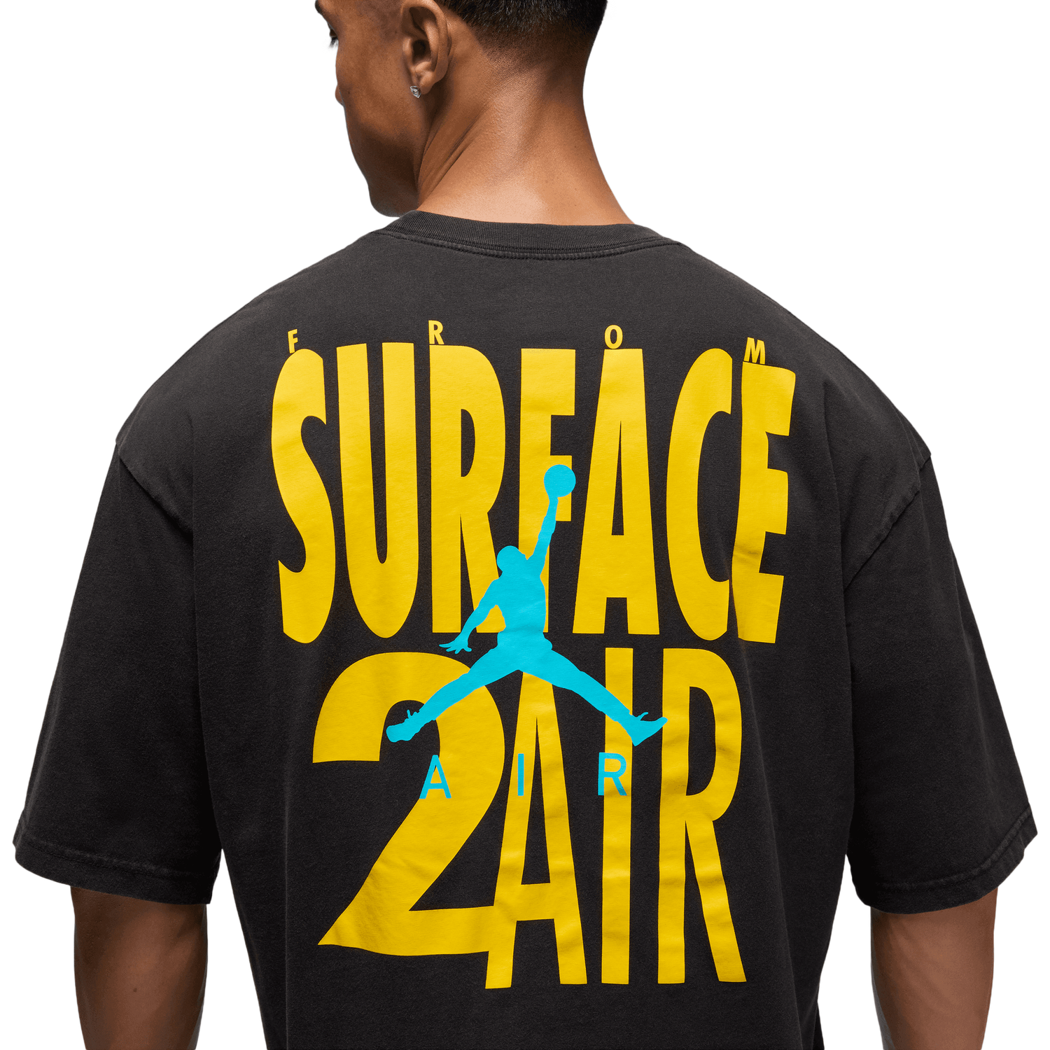 Jordan Brooklyn 2Air Reissue Short Sleeve Crew - Men's - Black/Gamma Blue