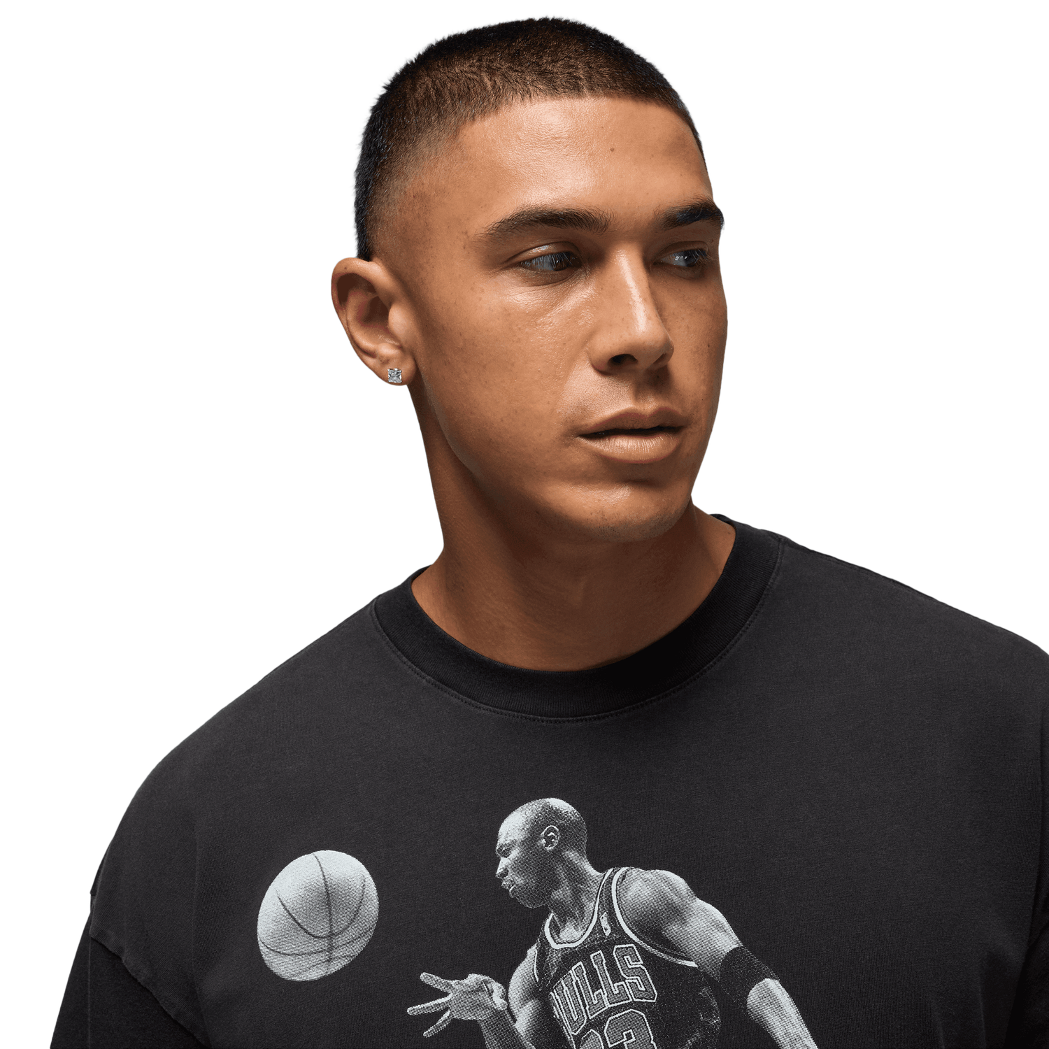 Jordan Brooklyn 2Air Reissue Short Sleeve Crew - Men's - Black/Gamma Blue