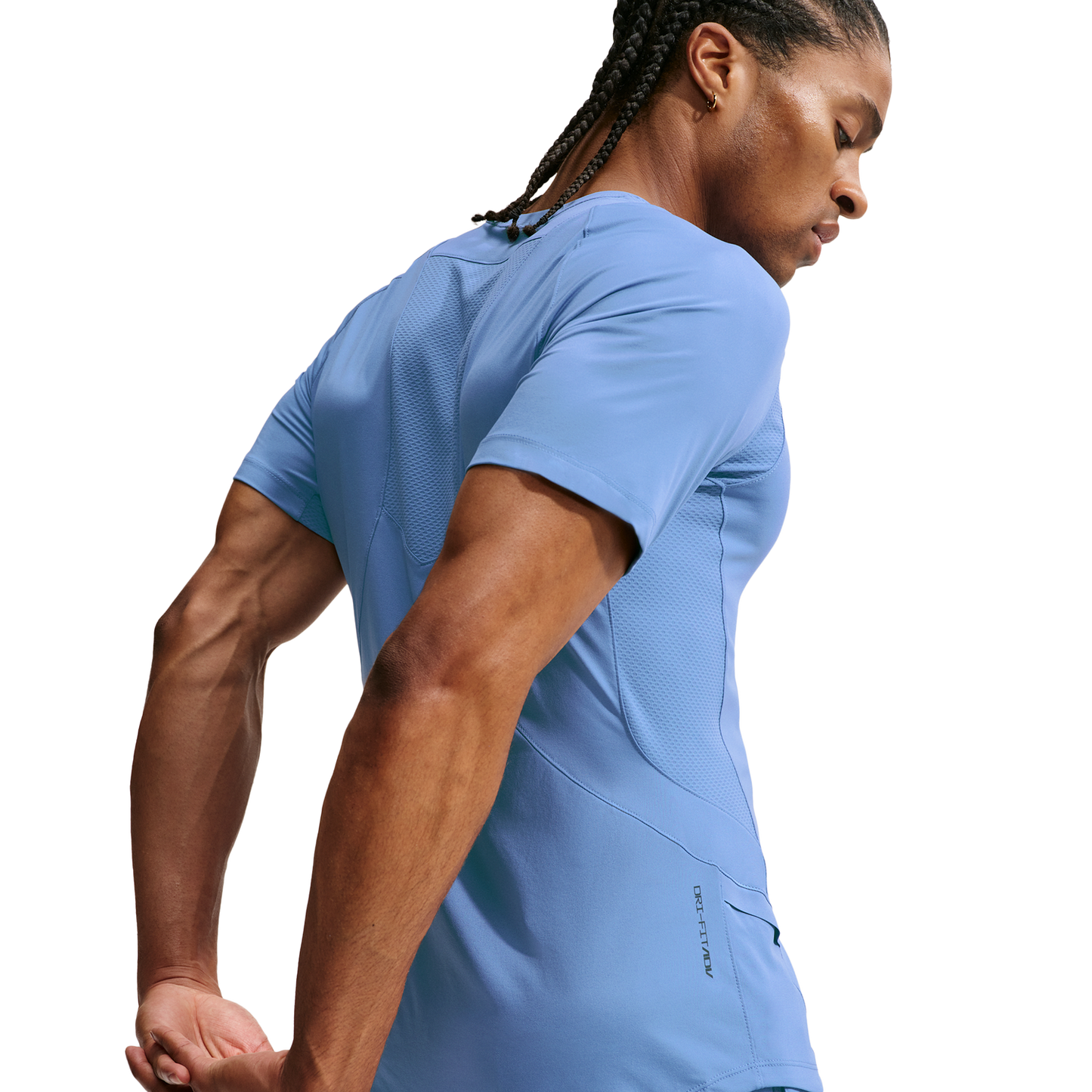 Nike Pro Training Dri-FIT Adv SS Top - Men's - Indigo Storm/Indigo Storm/Black