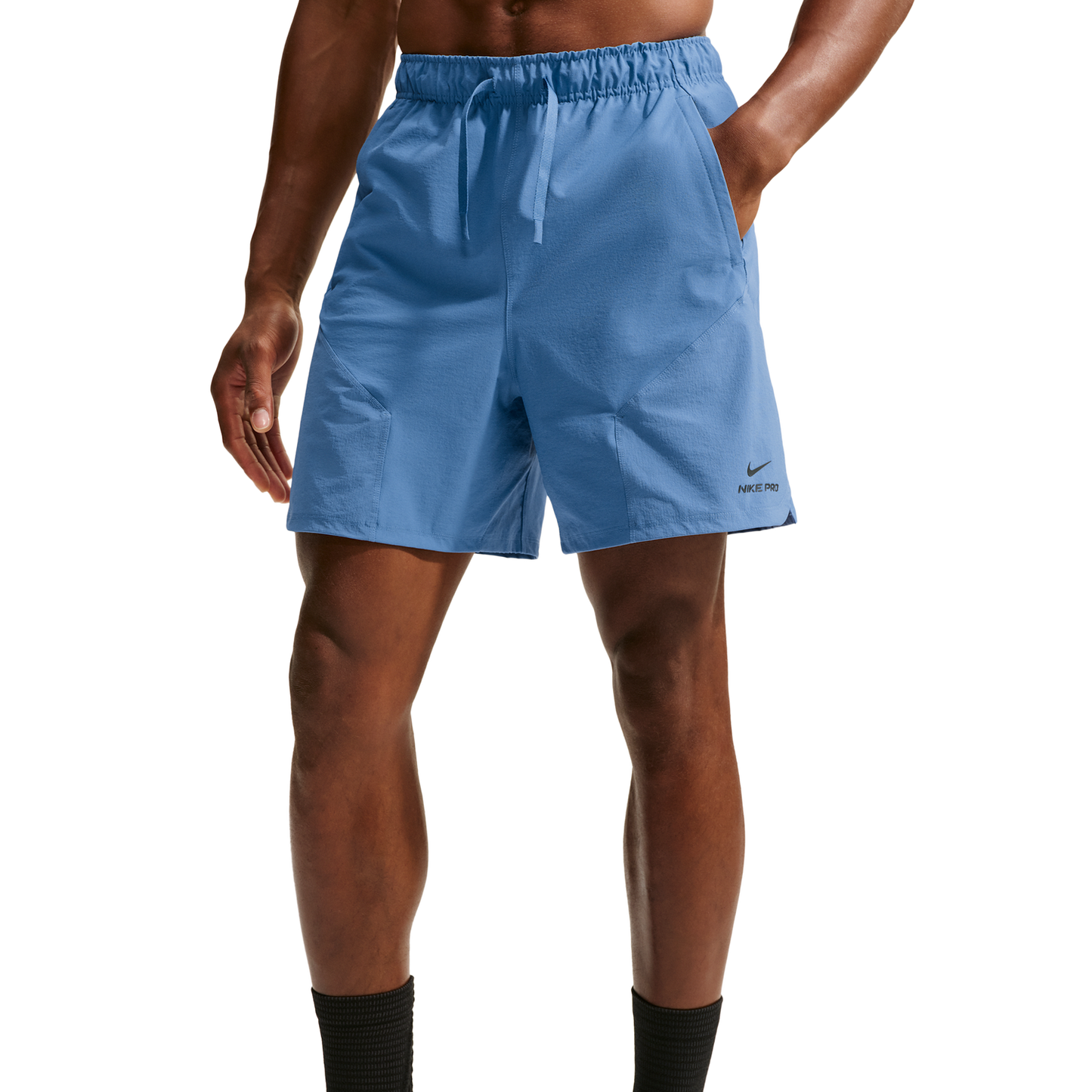 Nike Pro Training Dri-FIT Adv 6in Short - Men's - Indigo Storm/Indigo Storm/Black