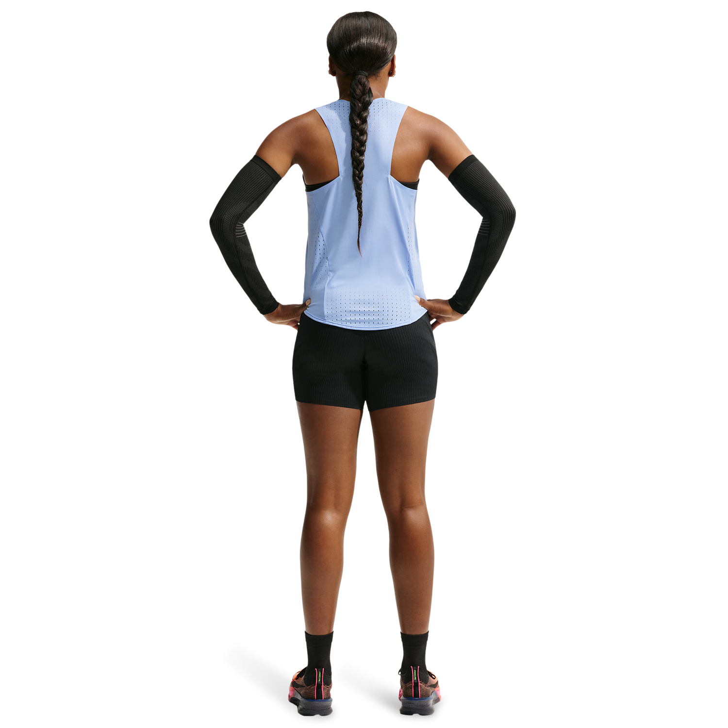 Nike Dri-FIT Advantage Aeroswift Singlet - Women's - Aluminum/Atomic Pink