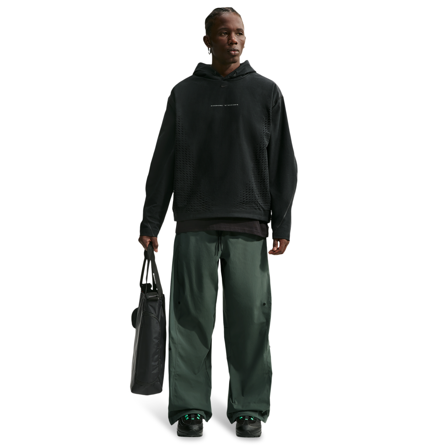 Nike Dri-Fit Tech Helios Sun Pant - Men's - Black/Camo Green