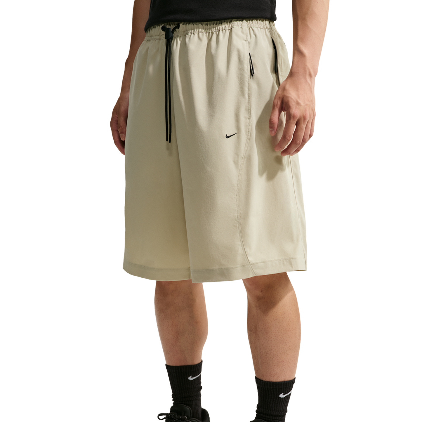 Nike Drifit Tech Helios Sun Short - Men's - Desert Khaki/Black