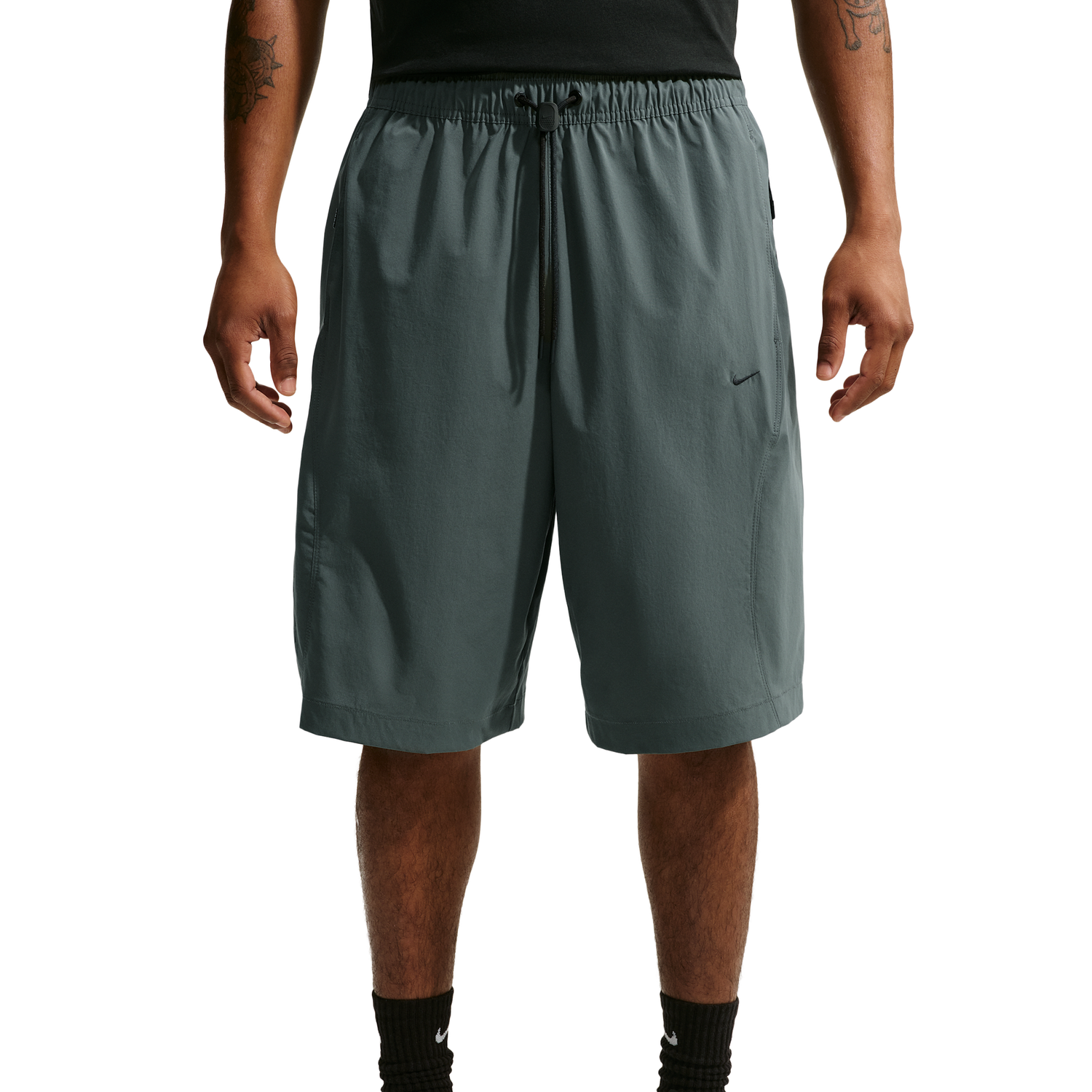 Nike Drifit Tech Helios Sun Short - Men's - Black/Camo Green