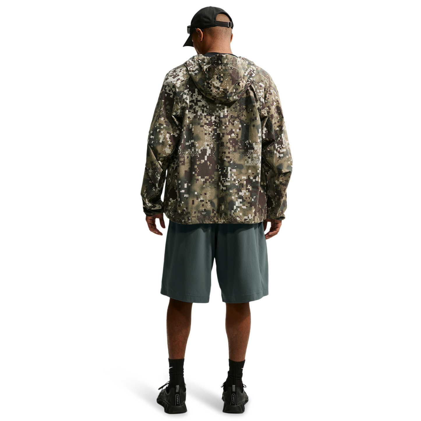 Nike Drifit Tech Helios Sun Short - Men's - Black/Camo Green