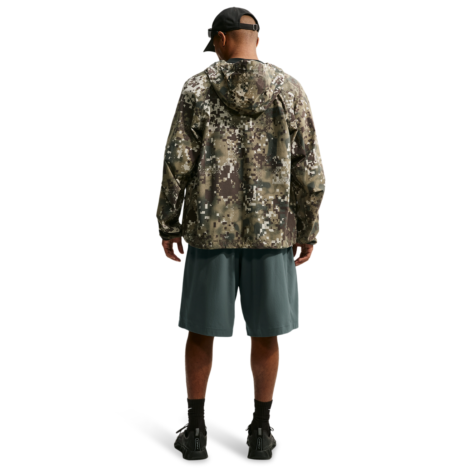 Nike Drifit Tech Helios Sun Short - Men's - Black/Camo Green