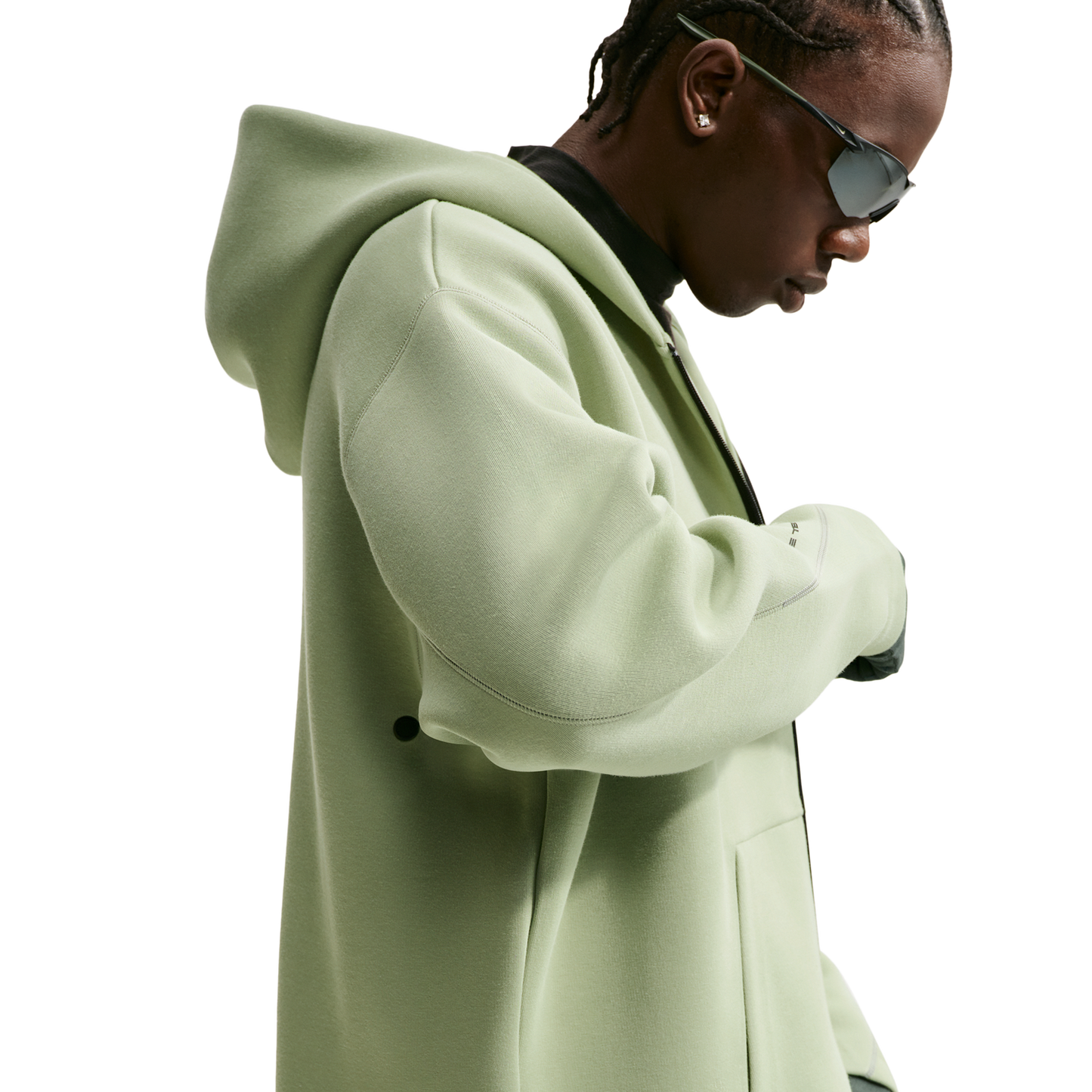 Nike Tech Fleece Ergo Full-Zip - Men's - Black/Jade Horizon