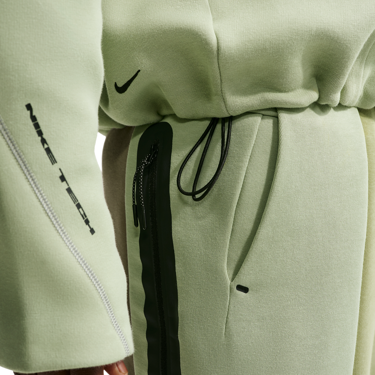 Nike Tech Fleece Ergo Full-Zip - Men's - Black/Jade Horizon