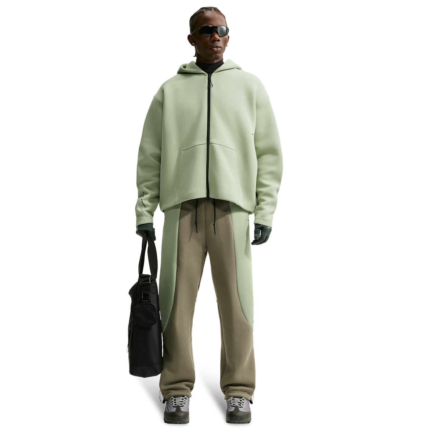 Nike Tech Fleece Ergo Full-Zip - Men's - Black/Jade Horizon