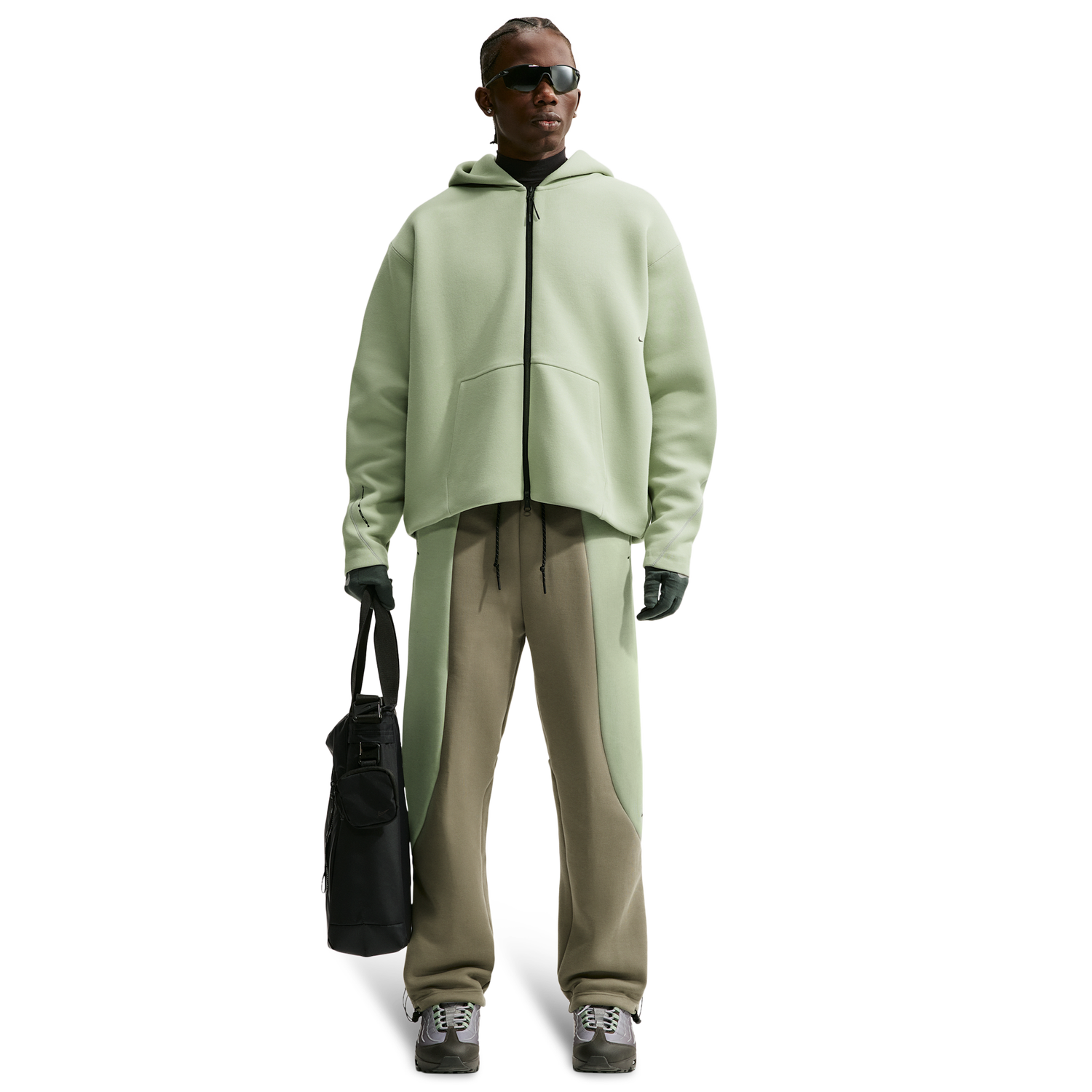 Nike Tech Fleece Ergo Full-Zip - Men's - Black/Jade Horizon