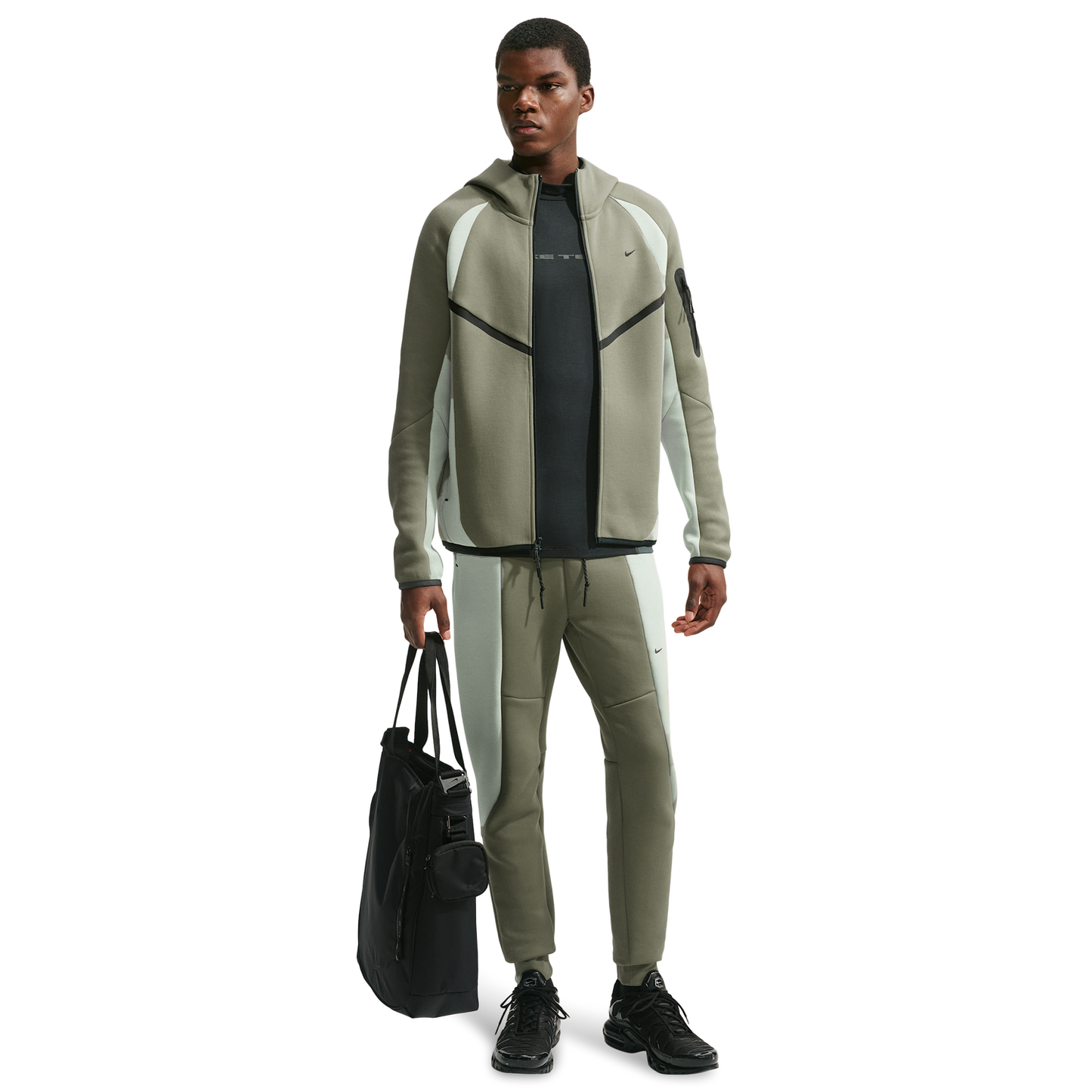 Nike Tech Fleece Pro Wear Full-Zip Jacket - Men's - Silver Sage/Jade Horizon/Black