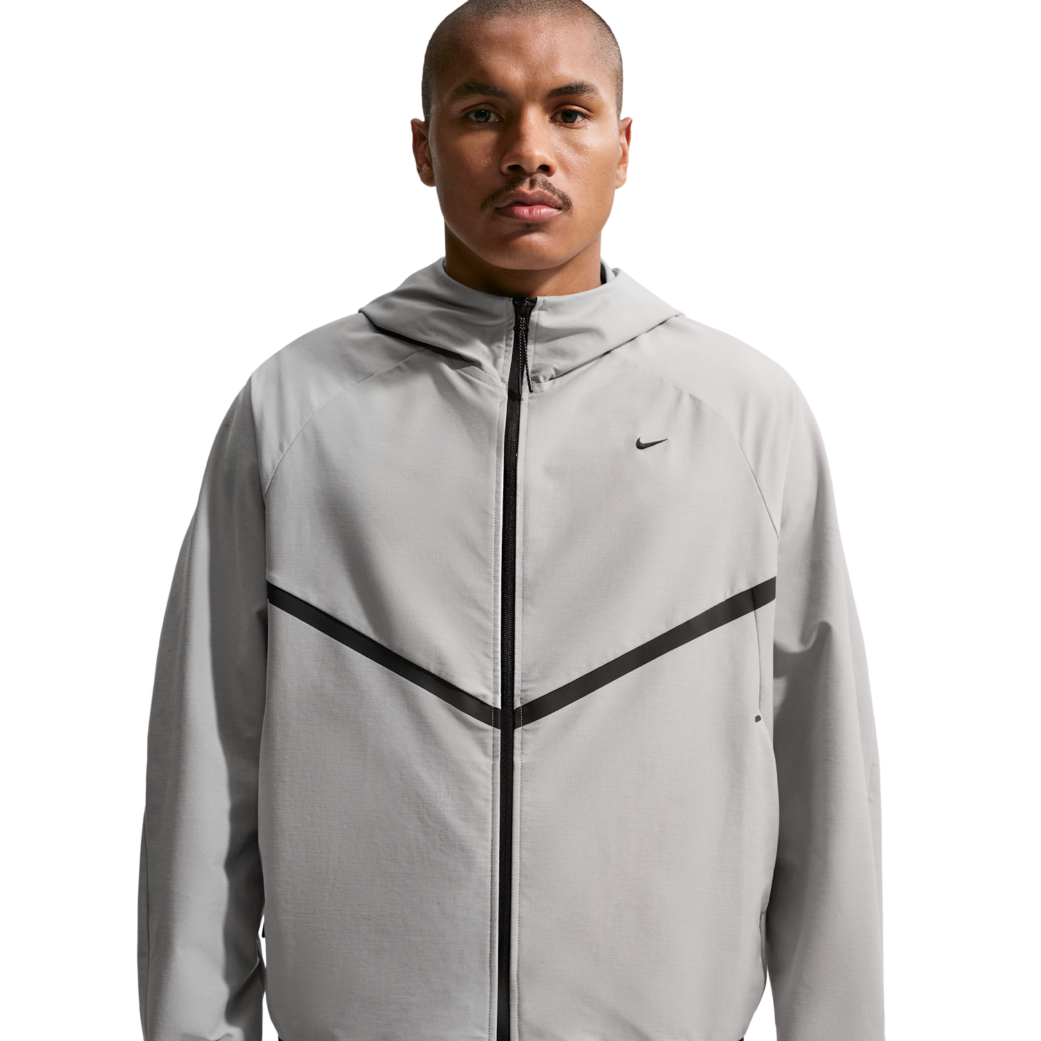 Nike Tech Shori Knit Full-Zip Jacket - Men's - College Grey/Black