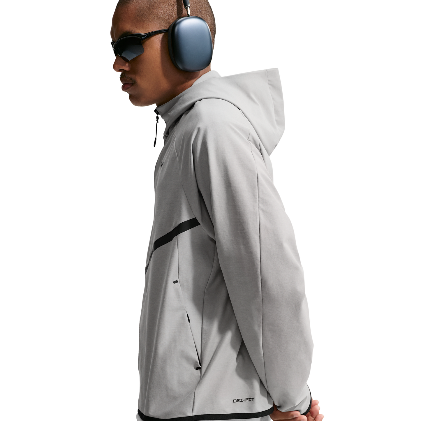 Nike Tech Shori Knit Full-Zip Jacket - Men's - College Grey/Black