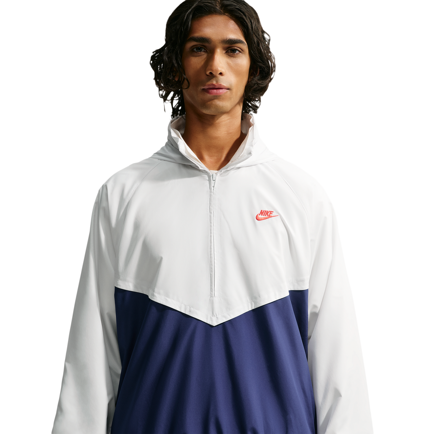 Nike Windrunner Lightweight HZ Jacket - Men's - Blue Void/Light Crimson/Summit White